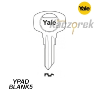 Mieszkaniowy 098 - klucz surowy mosiężny - Yale YPADBLANK 5